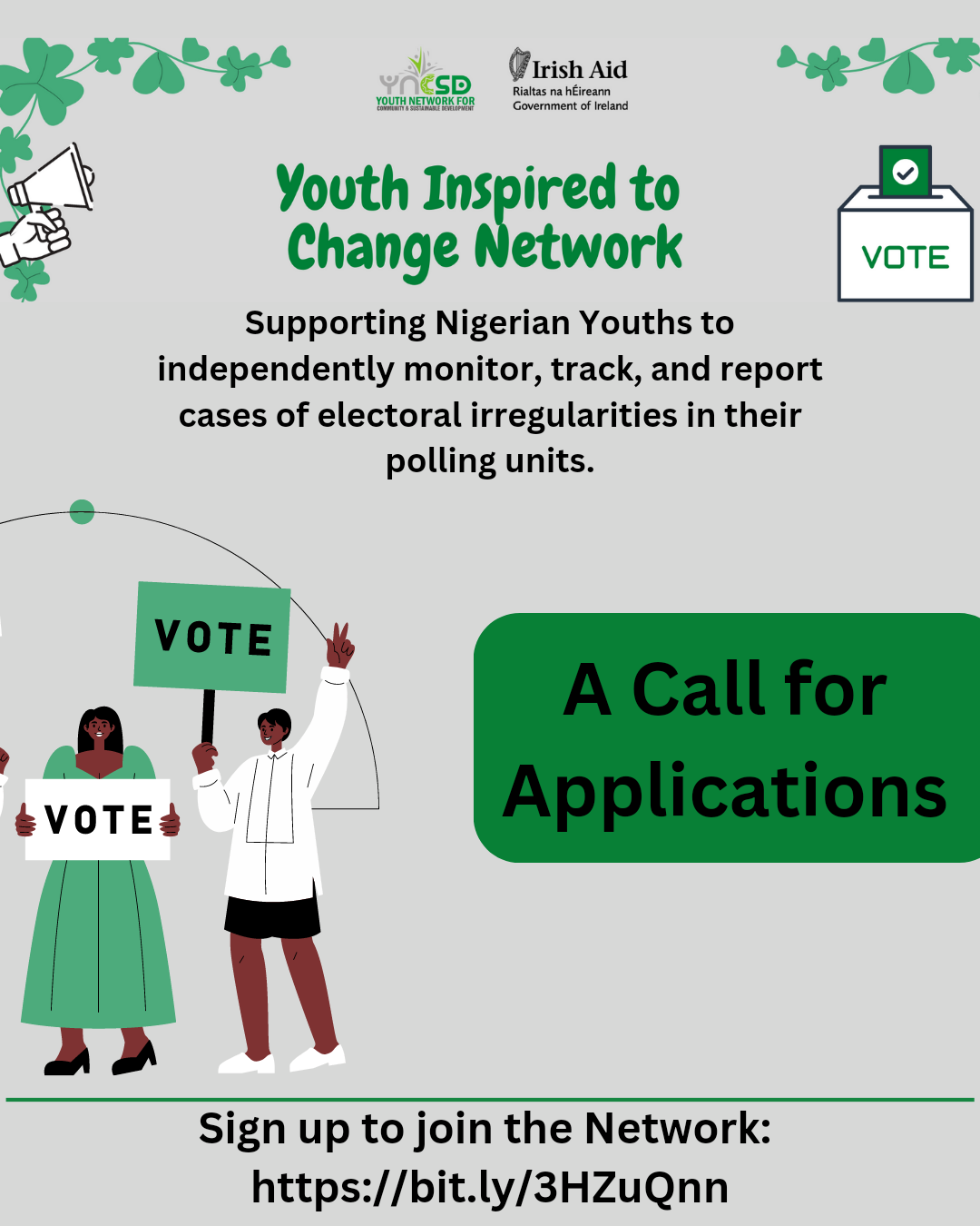 Read more about the article Youth Inspired to Change Network Call for Applications